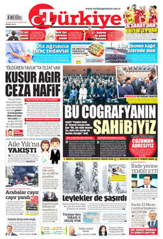 TÜRKİYE GAZETESİ 12 Nisan 2025 gazete manşeti