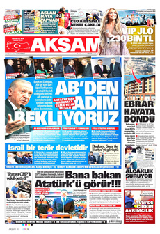 AKŞAM 12 Nisan 2025 gazete manşeti