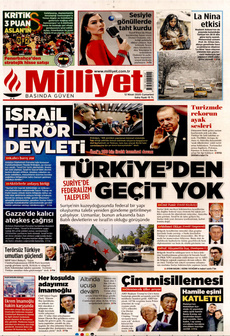 MİLLİYET 12 Nisan 2025 gazete manşeti