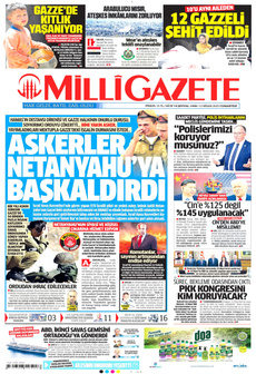 MİLLİ GAZETE 12 Nisan 2025 gazete manşeti