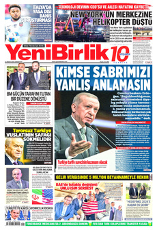 YENİBİRLİK 12 Nisan 2025 gazete manşeti
