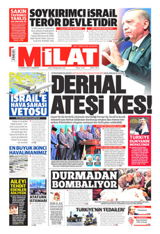 MİLAT 12 Nisan 2025 gazete manşeti