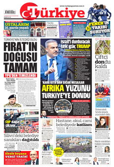 TÜRKİYE GAZETESİ 14 Nisan 2025 gazete manşeti