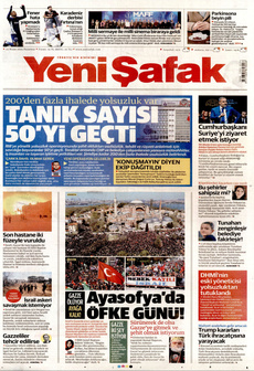 YENİ ŞAFAK 14 Nisan 2025 gazete manşeti