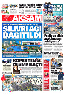 AKŞAM 14 Nisan 2025 gazete manşeti