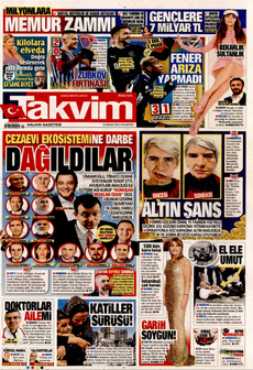 TAKVİM 14 Nisan 2025 gazete manşeti