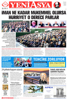 YENİ ASYA 14 Nisan 2025 gazete manşeti