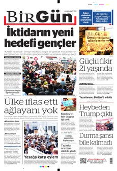 BİRGÜN 14 Nisan 2025 gazete manşeti