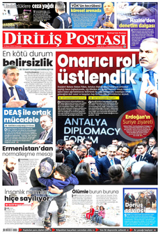 DİRİLİŞ POSTASI 14 Nisan 2025 gazete manşeti
