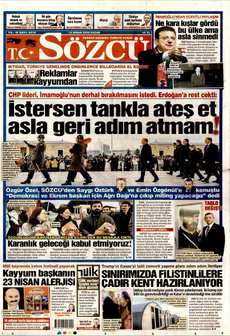 SÖZCÜ 13 Nisan 2025 gazete manşeti