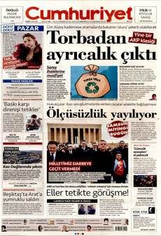 CUMHURİYET 13 Nisan 2025 gazete manşeti