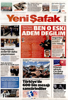 YENİ ŞAFAK 13 Nisan 2025 gazete manşeti