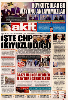 YENİ AKİT 13 Nisan 2025 gazete manşeti