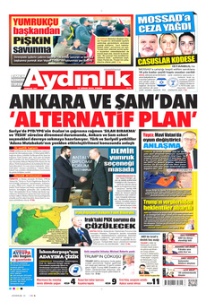 AYDINLIK GAZETESİ 13 Nisan 2025 gazete manşeti