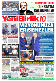 YENİBİRLİK 13 Nisan 2025 gazete manşeti