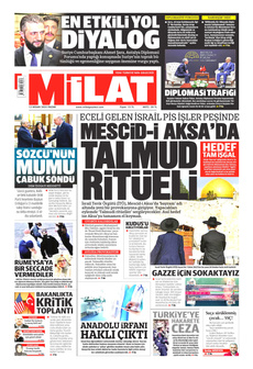 MİLAT 13 Nisan 2025 gazete manşeti