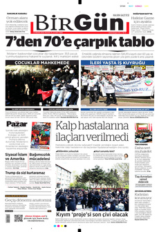 BİRGÜN 13 Nisan 2025 gazete manşeti