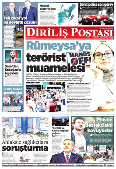DİRİLİŞ POSTASI 13 Nisan 2025 gazete manşeti