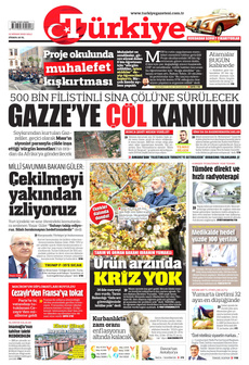 TÜRKİYE GAZETESİ 15 Nisan 2025 gazete manşeti
