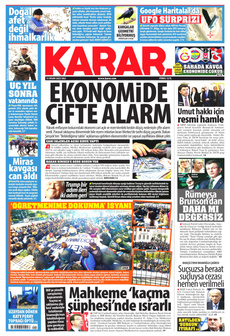 KARAR 15 Nisan 2025 gazete manşeti
