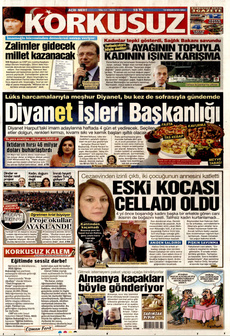 KORKUSUZ 15 Nisan 2025 gazete manşeti