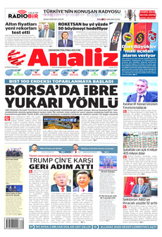 ANALİZ 15 Nisan 2025 gazete manşeti