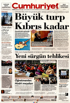 CUMHURİYET 16 Nisan 2025 gazete manşeti