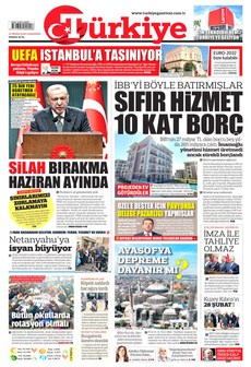 TÜRKİYE GAZETESİ 16 Nisan 2025 gazete manşeti
