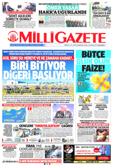 MİLLİ GAZETE 16 Nisan 2025 gazete manşeti