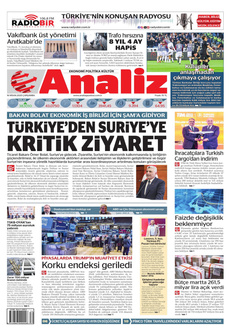 ANALİZ 16 Nisan 2025 gazete manşeti