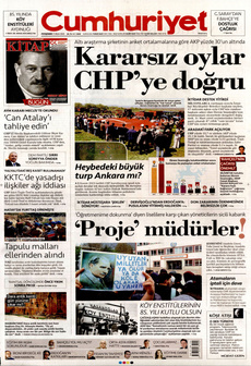 CUMHURİYET 17 Nisan 2025 gazete manşeti
