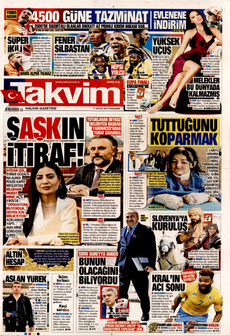 TAKVİM 17 Nisan 2025 gazete manşeti
