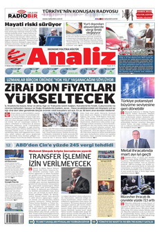 ANALİZ 17 Nisan 2025 gazete manşeti