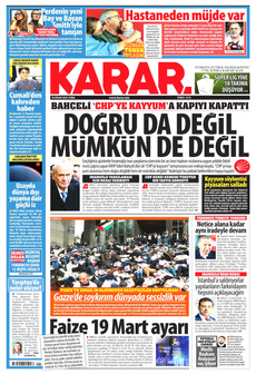 KARAR 18 Nisan 2025 gazete manşeti