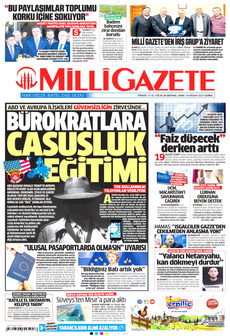 MİLLİ GAZETE 18 Nisan 2025 gazete manşeti