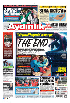 AYDINLIK GAZETESİ 18 Nisan 2025 gazete manşeti