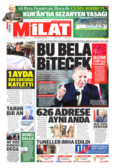 MİLAT 18 Nisan 2025 gazete manşeti