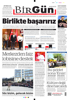 BİRGÜN 18 Nisan 2025 gazete manşeti