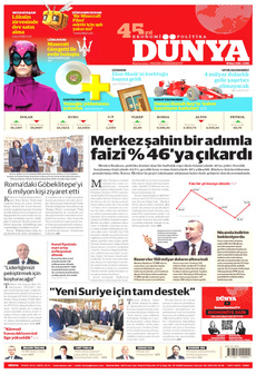 DÜNYA 18 Nisan 2025 gazete manşeti