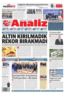 ANALİZ 18 Nisan 2025 gazete manşeti