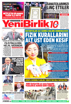 YENİBİRLİK 19 Nisan 2025 gazete manşeti
