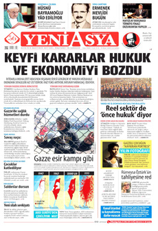 YENİ ASYA 19 Nisan 2025 gazete manşeti