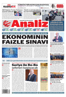 ANALİZ 19 Nisan 2025 gazete manşeti