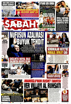 SABAH 20 Nisan 2025 gazete manşeti