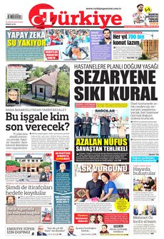 TÜRKİYE GAZETESİ 20 Nisan 2025 gazete manşeti