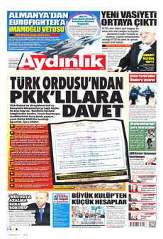 AYDINLIK GAZETESİ 20 Nisan 2025 gazete manşeti