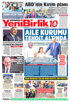 YENİBİRLİK 20 Nisan 2025 gazete manşeti