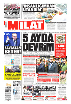 MİLAT 20 Nisan 2025 gazete manşeti