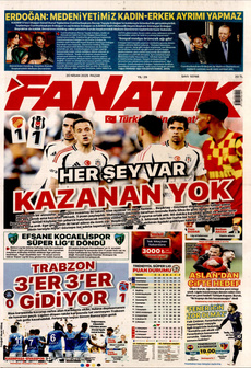 FANATİK 20 Nisan 2025 gazete manşeti