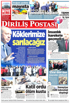 DİRİLİŞ POSTASI 20 Nisan 2025 gazete manşeti